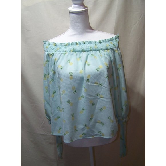 Lily White Top Off Shoulder Pineapple Medium Beach - Picture 2 of 7